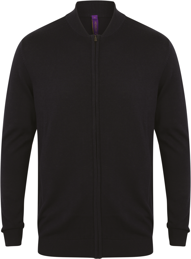 H718 - Cardigan met rits - navy