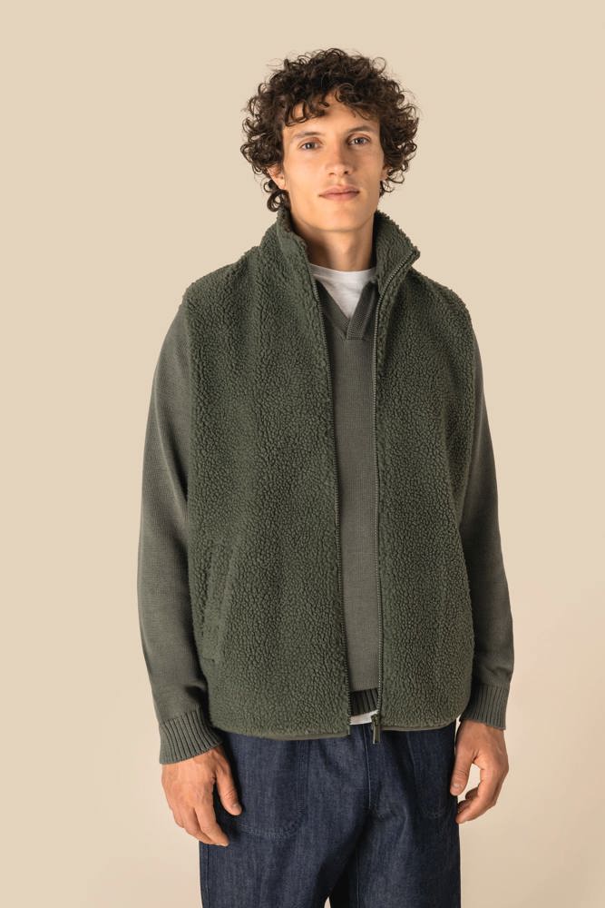 SP603 - Mouwloos sherpa herenjasje