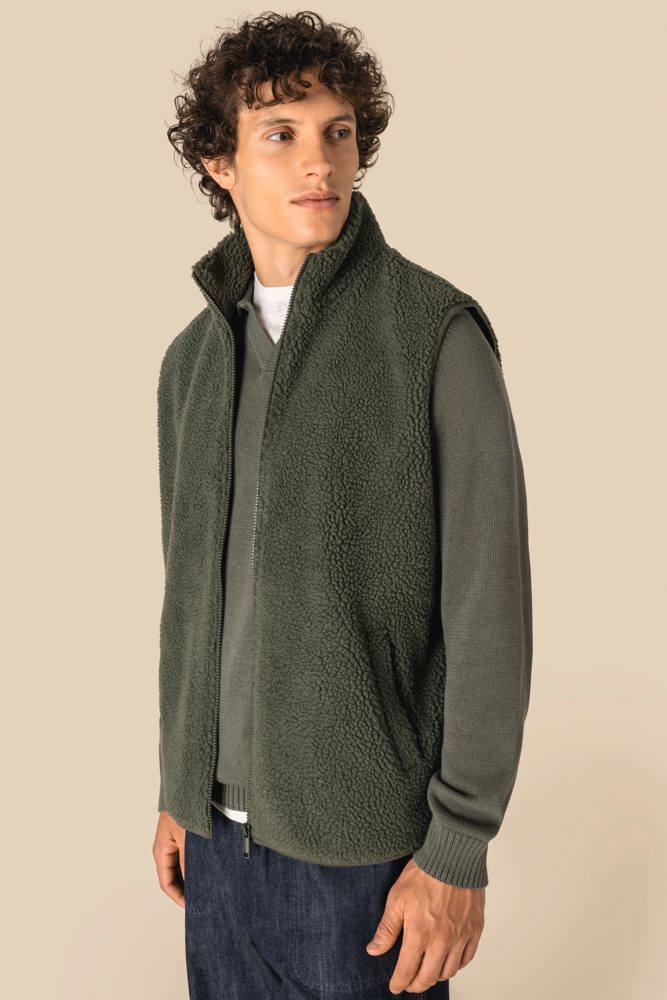 SP603 - Mouwloos sherpa herenjasje